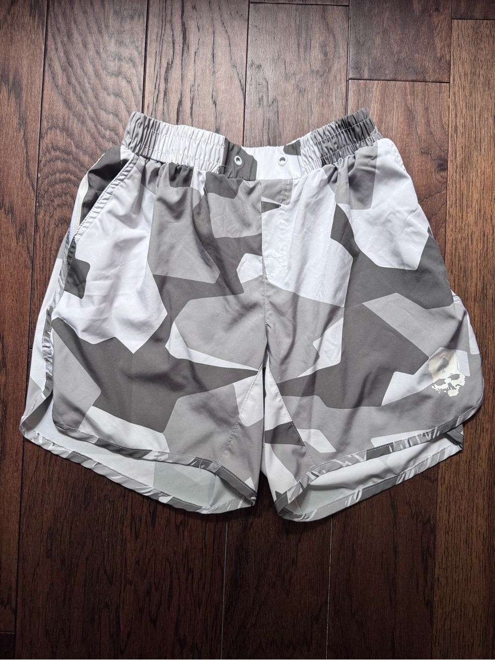 Zero Foxtrot Gray Camouflage Athletic Shorts